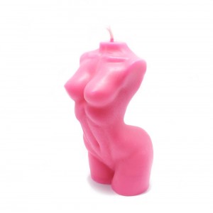 "Pink Lady Body Candle"