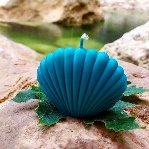 Candle Blue Seashell