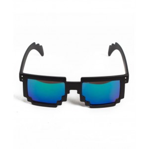 Pixelblaue Sonnenbrille