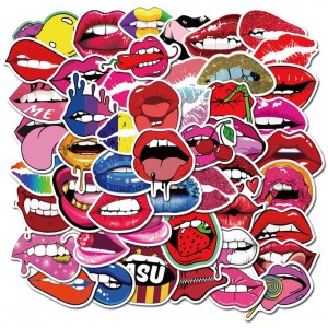 Girls Sexy Lips Stickers