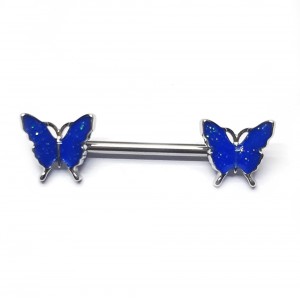 Nippel Butterfly Blau