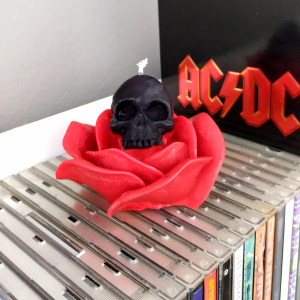 Candle Rose Skull